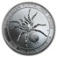 2015 Australia 1 oz Silver Funnel-Web Spider (Abrasions)