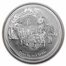 2015 Australia 2 oz Silver Lunar Goat BU (no capsule)