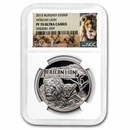 2015 Burundi 1 oz Silver African Lion PF-70 NGC