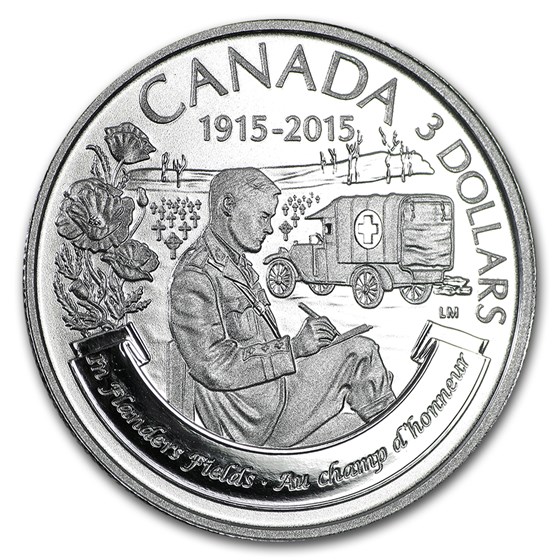 Buy 2015 Canada 1/4 oz Silver $3 100th Anniv of Flanders Fields | APMEX