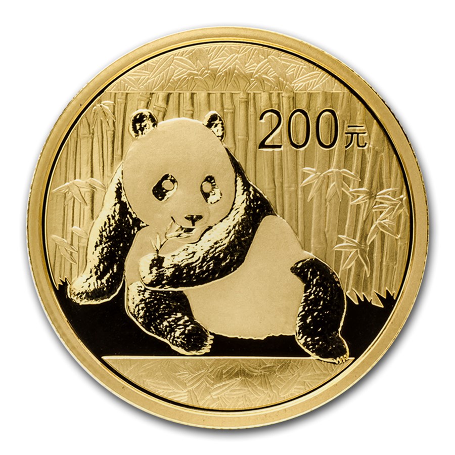 2015 China 1/2 oz Gold Panda BU (Sealed)