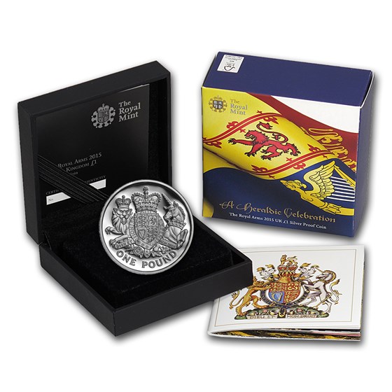 Buy 2015 Great Britain £1 Silver Royal Arms Proof | APMEX