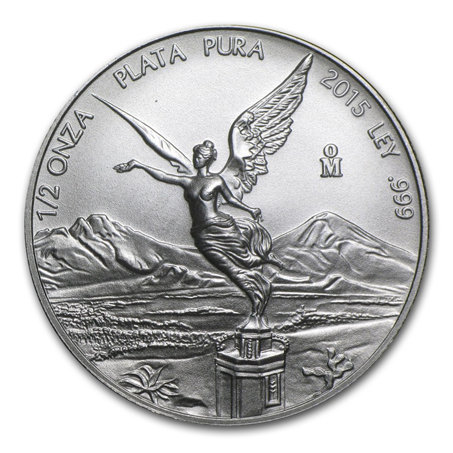 2015 Mexico 1/2 oz Silver Libertad BU