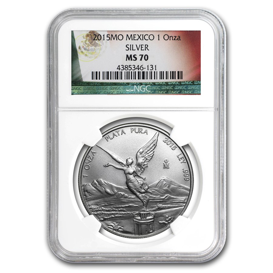 Buy 2015 Mexico 1 oz Silver Libertad MS-70 NGC | APMEX