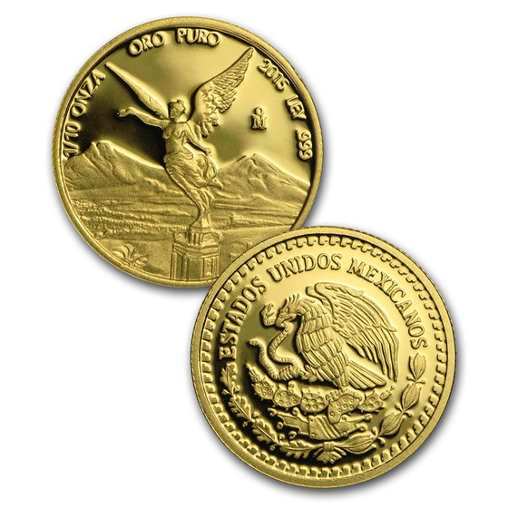 Buy 2015 Mexico 5-Coin Gold Libertad Proof Set (1.9 oz, Wood Box) | APMEX