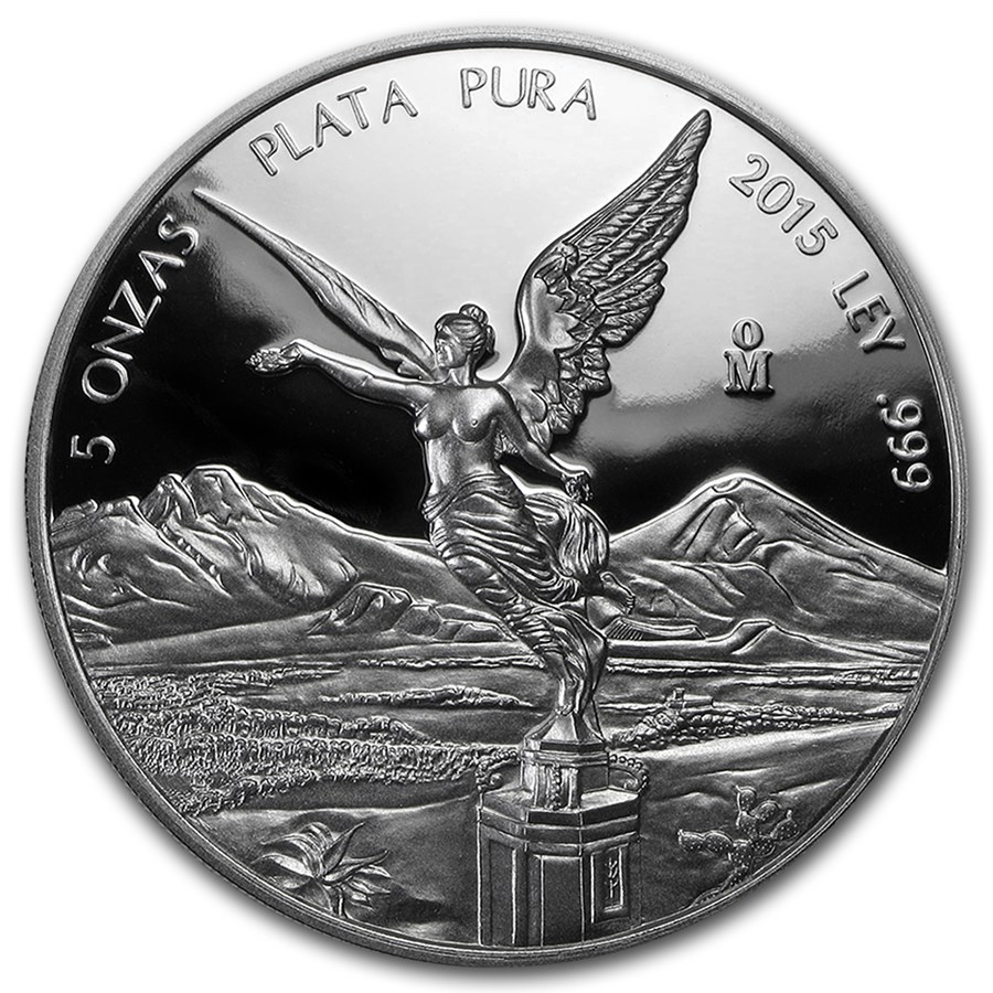 2015 Mexico 5 oz Silver Libertad Proof (In Capsule)