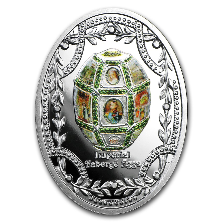 Buy 2015 Niue Silver Imperial Fabergé Eggs 15th Anniversary Egg | APMEX