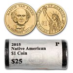 2015-P Native Amer $1 - Mohawk Ironworkers (25 Coin Mint Roll) BU