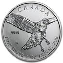 2015 RCM 1 oz Silver Birds of Prey Red Tailed Hawk (Spotted/Dmgd)