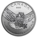 2015 RCM 1 oz Silver Birds of Prey Series Great Horned Owl