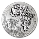 2015 Rwanda 1 oz Silver African Buffalo BU