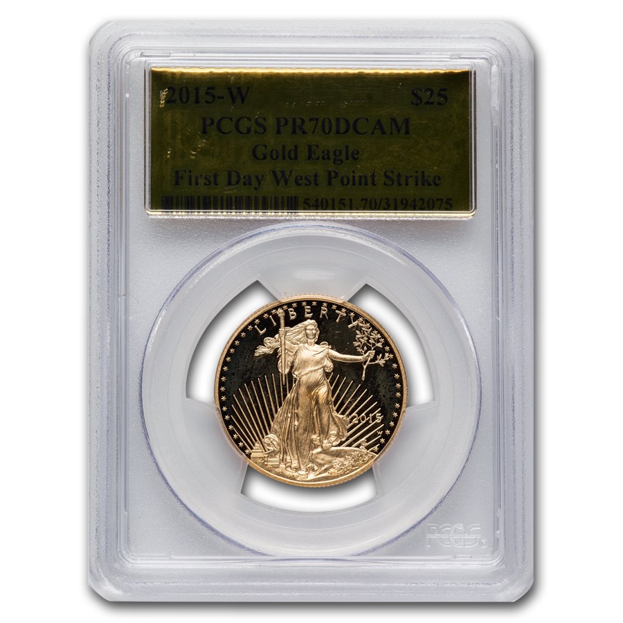 2015-W 1/2 oz Proof American Gold Eagle PR-70 PCGS (Gold Foil)