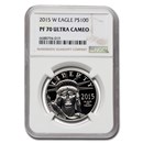 2015-W 1 oz Proof American Platinum Eagle PF-70 NGC