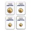 2015-W 4-Coin Proof American Gold Eagle Set PF-70 NGC (ER)