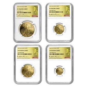 Buy 2015-W 4-Coin Proof American Gold Eagle Set PF-70 NGC | APMEX