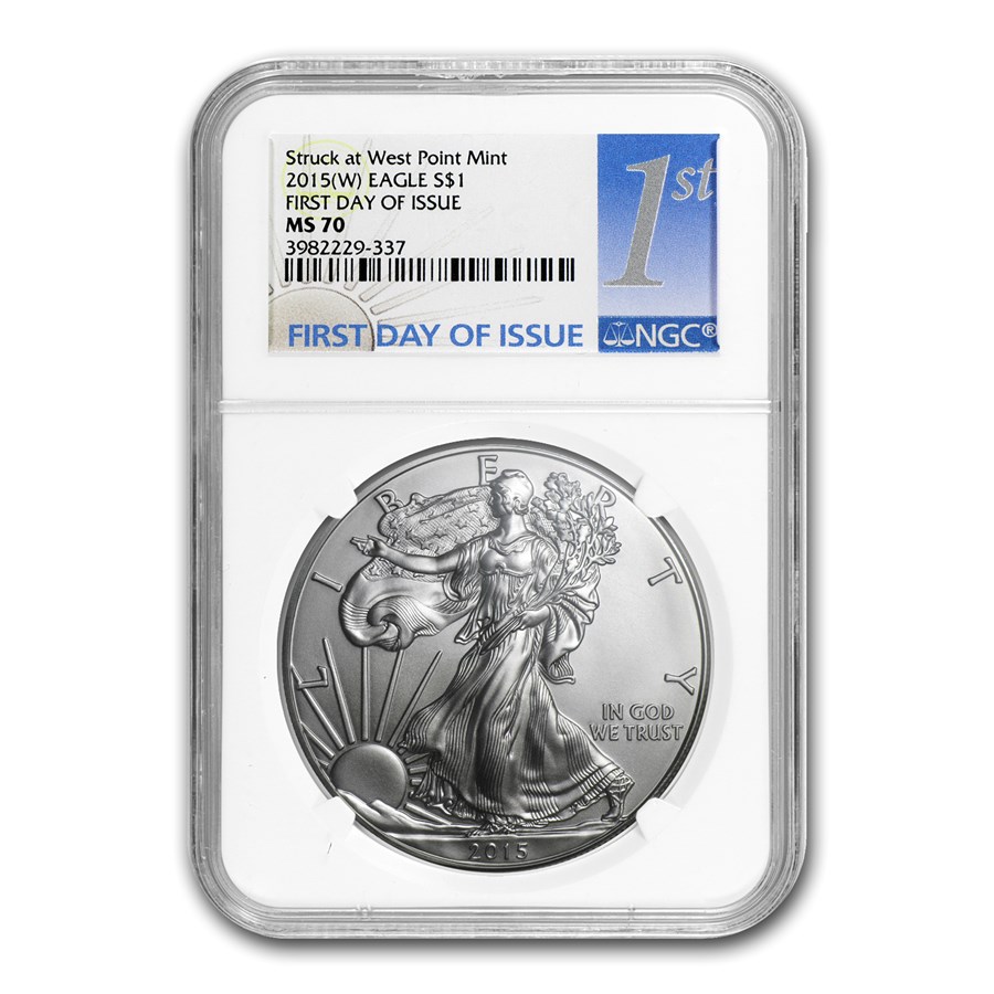 2015 (W) American Silver Eagle MS-70 NGC (First Day Issue)