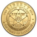 2015-W Gold $5 Commem U.S. Marshals Service BU (w/Box & COA)