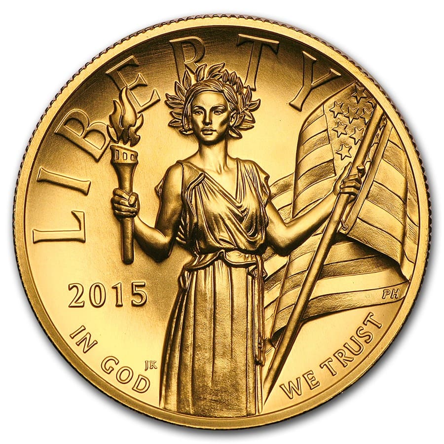 Buy 2015 W American Liberty Gold High Relief BU APMEX