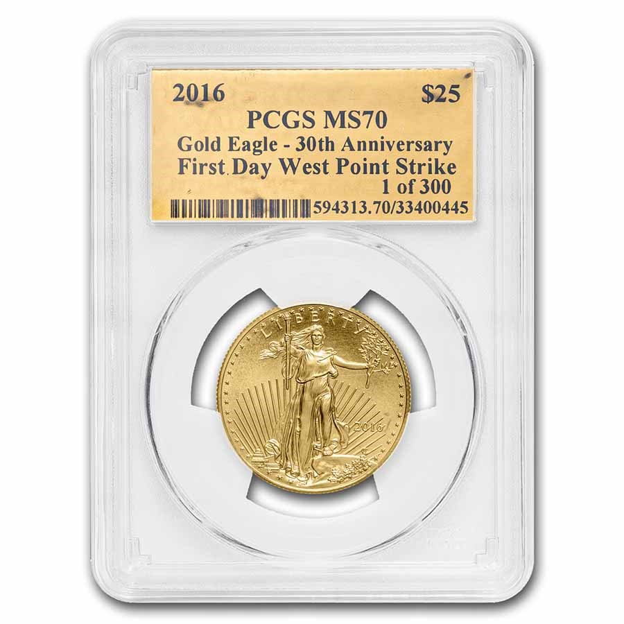 Buy 2016 1/2 oz American Gold Eagle MS-70 PCGS (FDI, Gold Foil) | APMEX