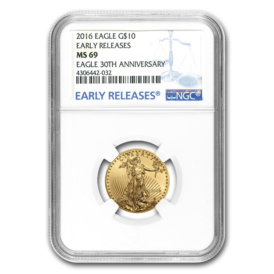 Buy 2016 1/4 oz American Gold Eagle MS-69 NGC (Early Releases) | APMEX