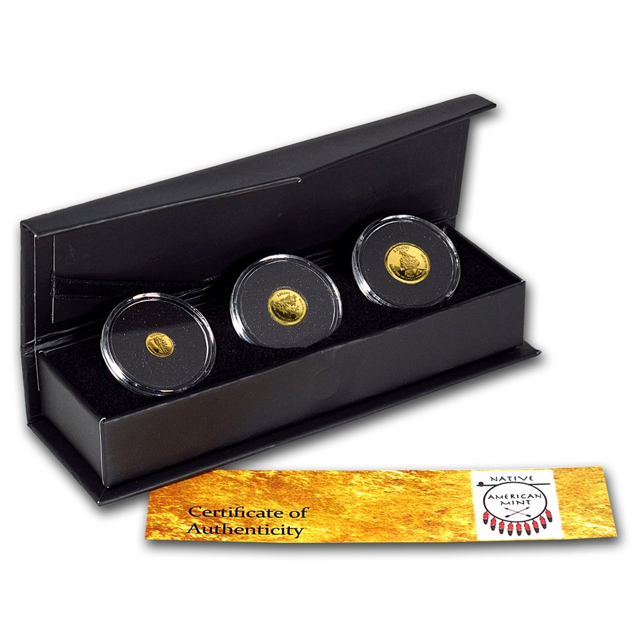 2016 1.75 gram Gold Apache Fractional Set (Hand-Struck)