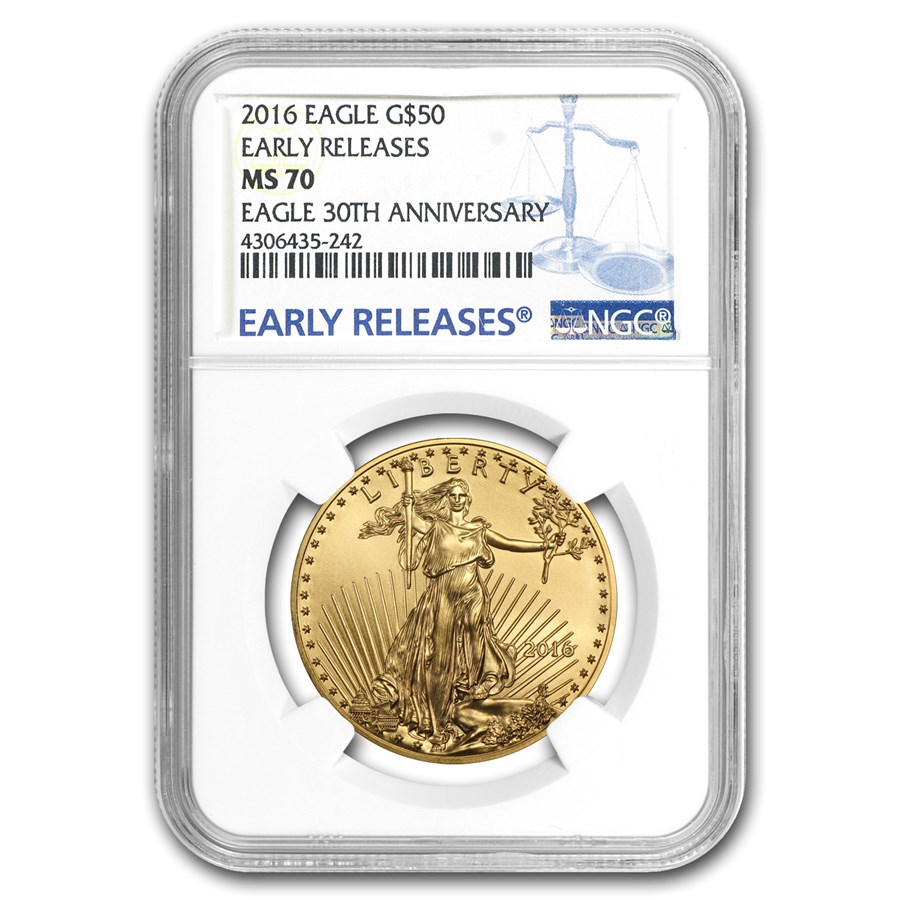 Buy 2016 1 oz American Gold Eagle MS-70 NGC (Early Releases) | APMEX