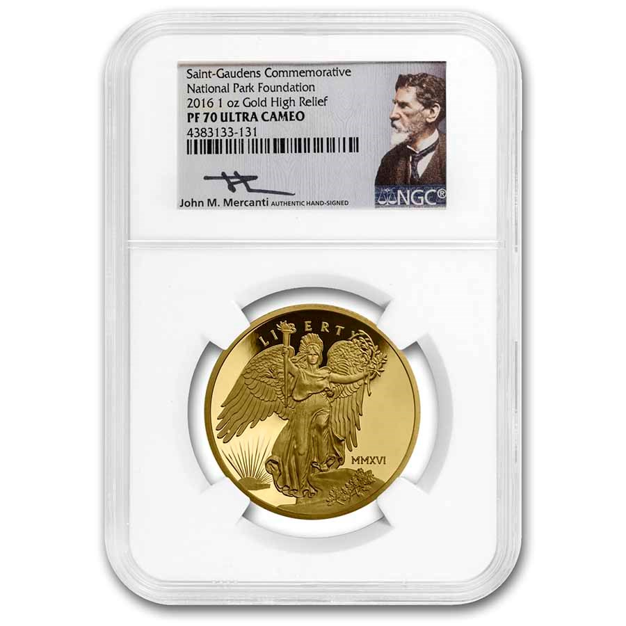 2016 1 oz Gold UHR National Park Saint-Gaudens PF-70 NGC