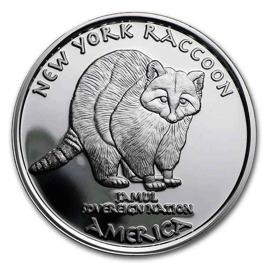 2016 1 oz Silver Proof State Dollars New York Mohawk