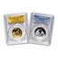 2016 2-Pc 1 oz Gold & Silver High Relief Monkey Set PR-70 PCGS