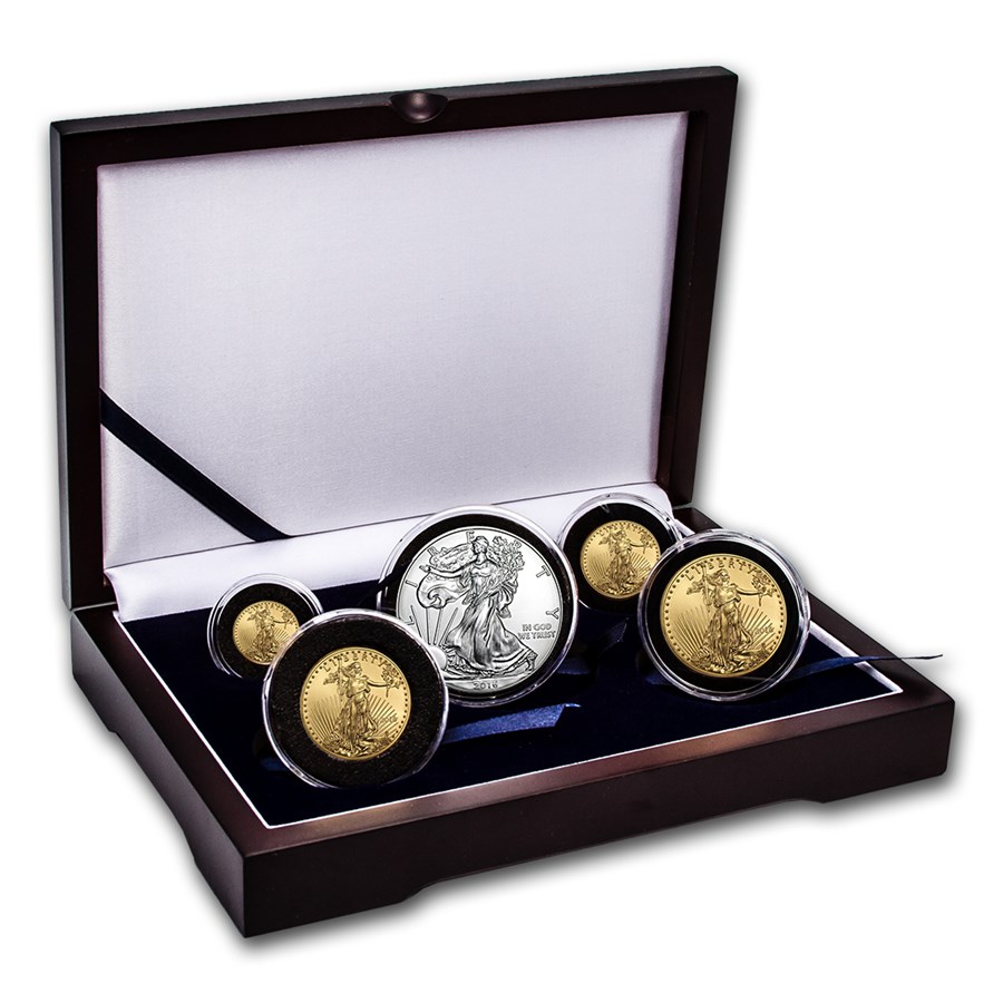 Buy 2016 5-Coin Gold & American Silver Eagle Set BU | APMEX