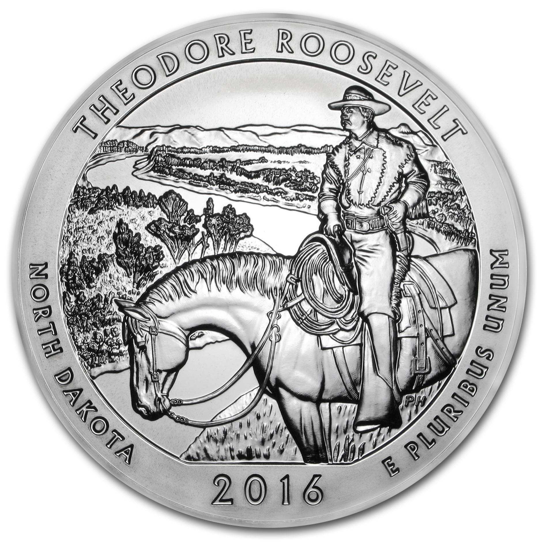 Buy 2016 5 oz Silver ATB Theodore Roosevelt National Park, ND | APMEX