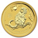 2016 Australia 1/20 oz Gold Lunar Monkey BU