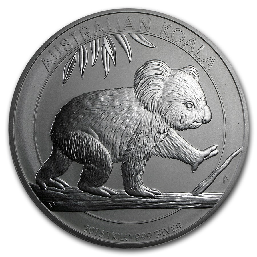 2016 Australia 1 kilo Silver Koala BU