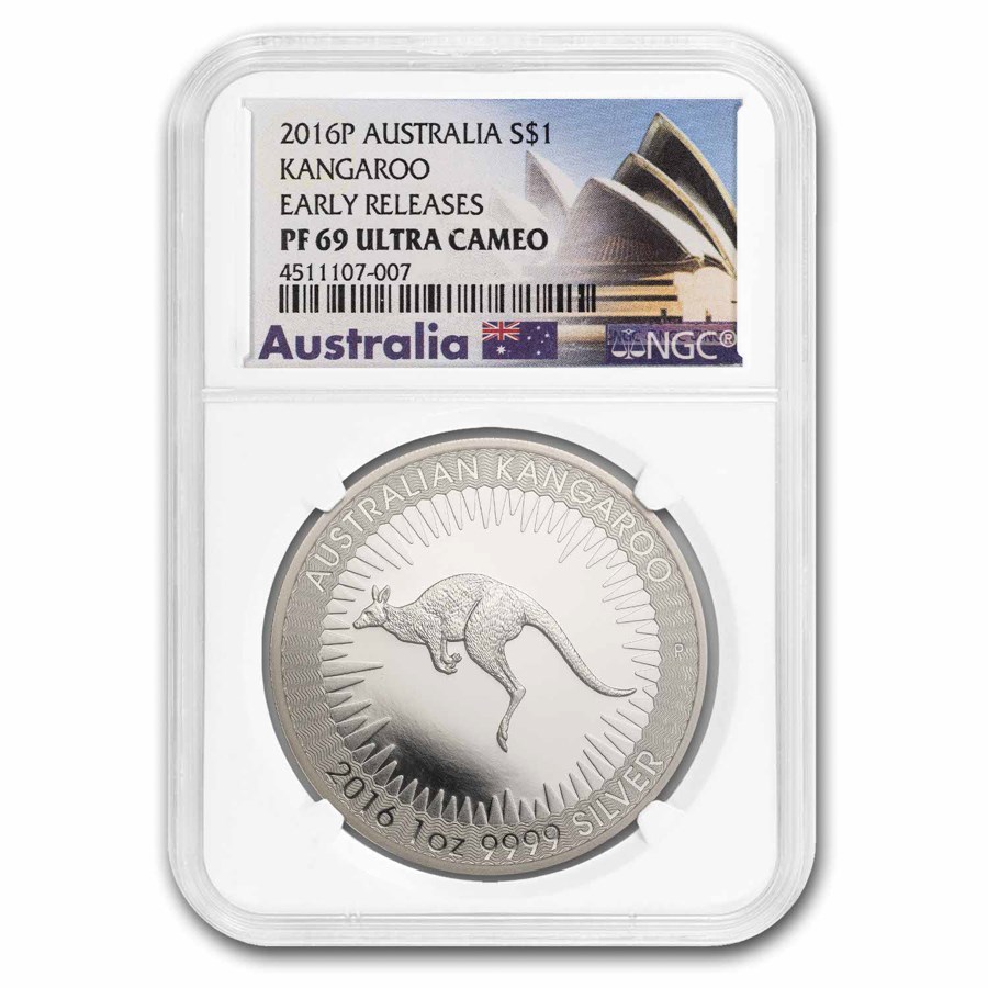 2016 Australia 1 oz Silver Kangaroo PF-69 NGC