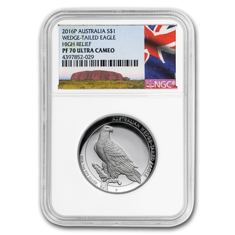 2016 Australia 1 oz Silver Wedge Tailed Eagle PF-70 UCAM NGC