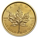 2016 Canada 1/2 oz Gold Maple Leaf BU