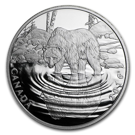 2016 Canada 1 2 oz Proof Silver 10 Grizzly Bear 