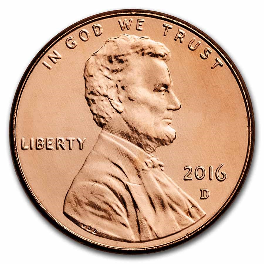 2016-D Lincoln Cent BU (Red)