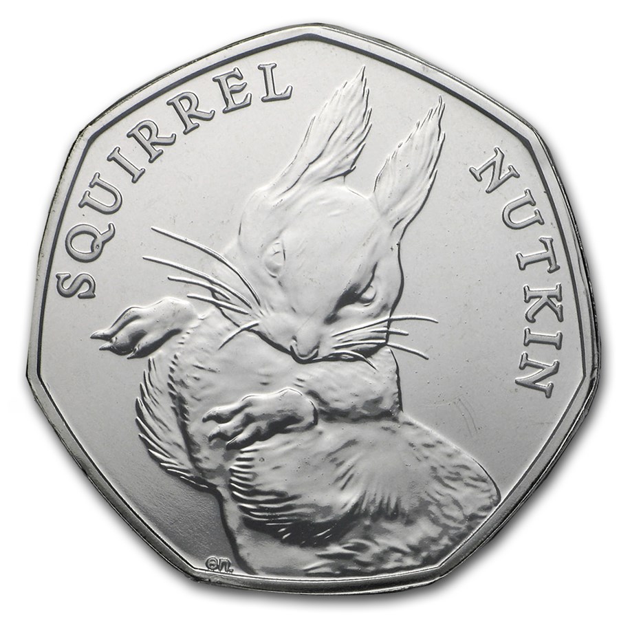 Buy 2016 Gb Cupro-nickel 50 Pence Beatrix Potter (squirrel Nutkin) 