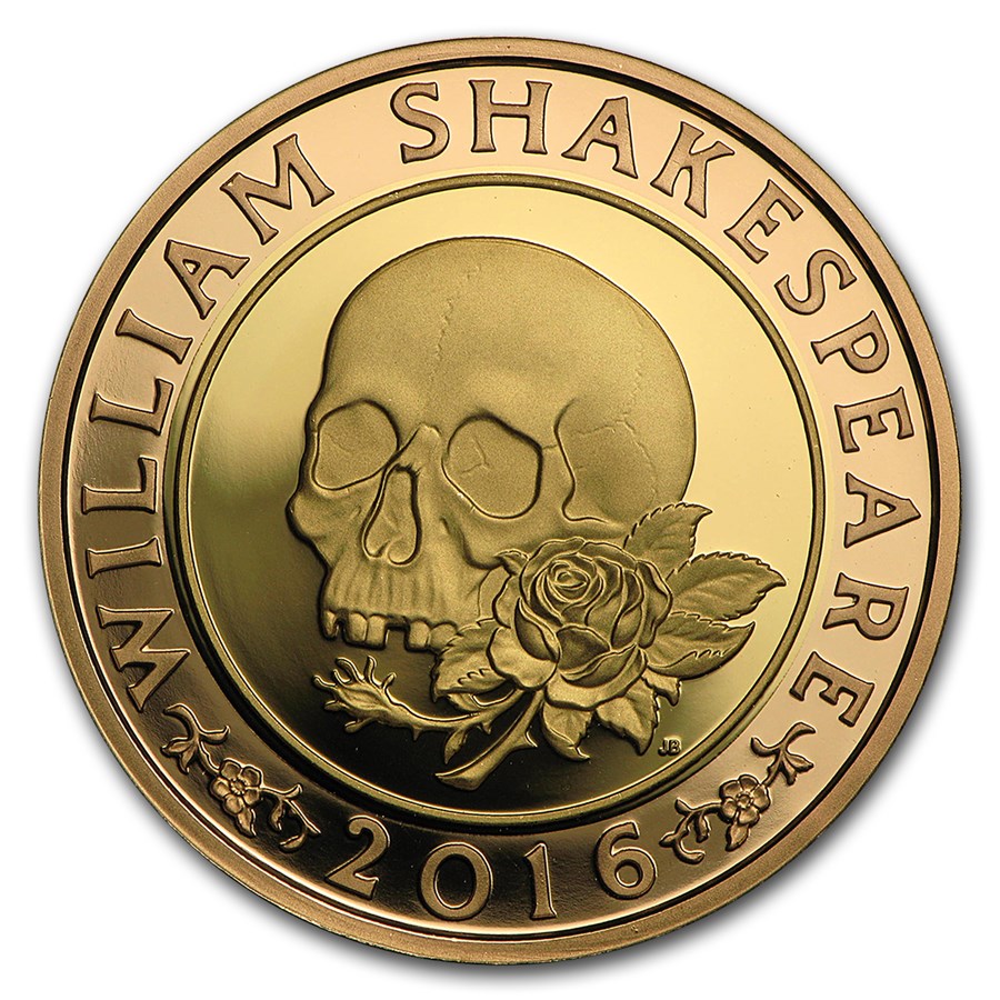 2016 Great Britain £2 Proof Gold Shakespeare Series: Tragedies