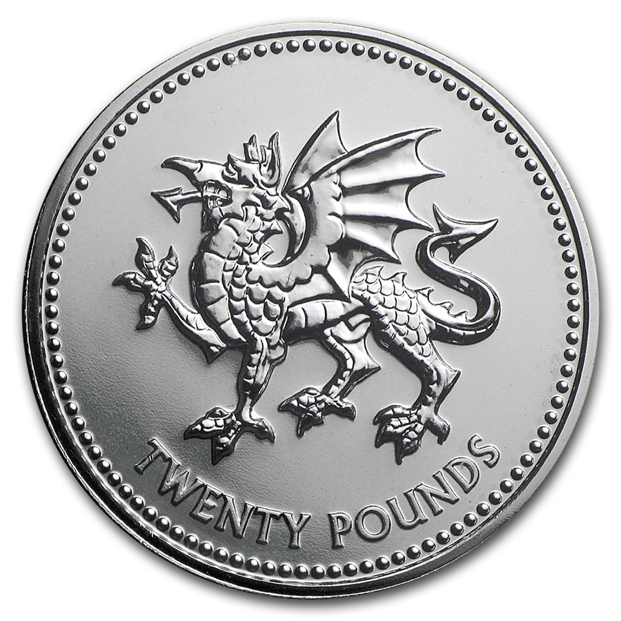 Buy 2016 Great Britain Silver £20 for £20 Welsh Dragon | APMEX