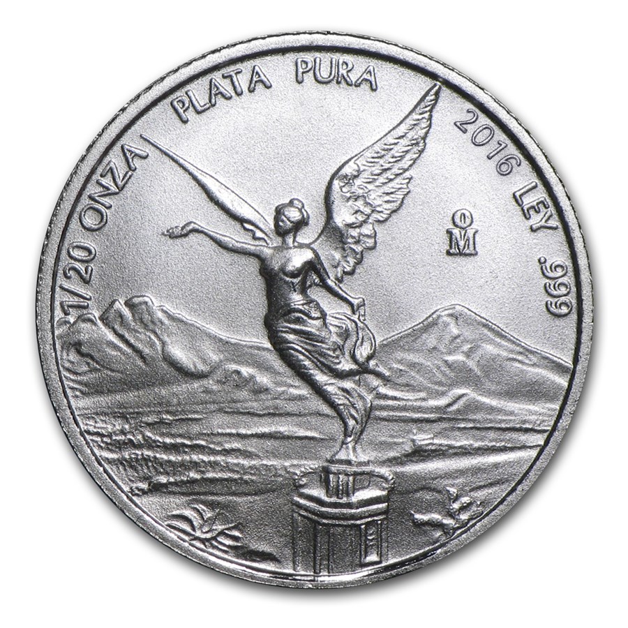 2016 Mexico 1/20 oz Silver Libertad BU