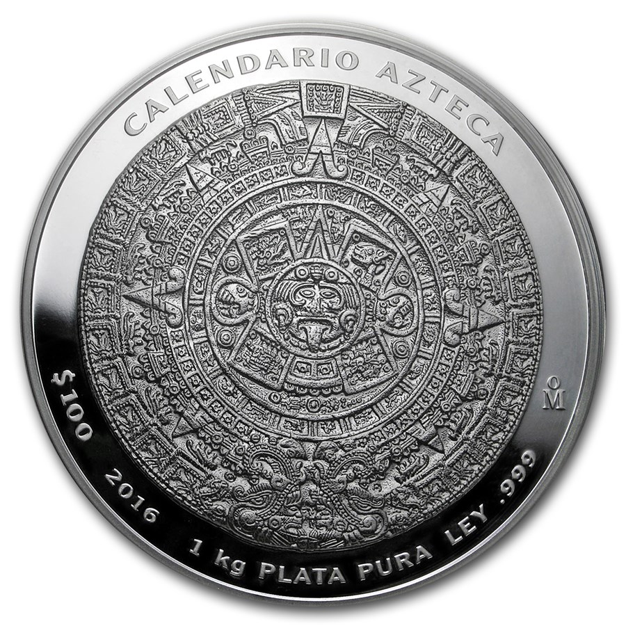 Buy 2016 Mexico 1 kilo Silver Aztec Calendar (Capsule Only) APMEX