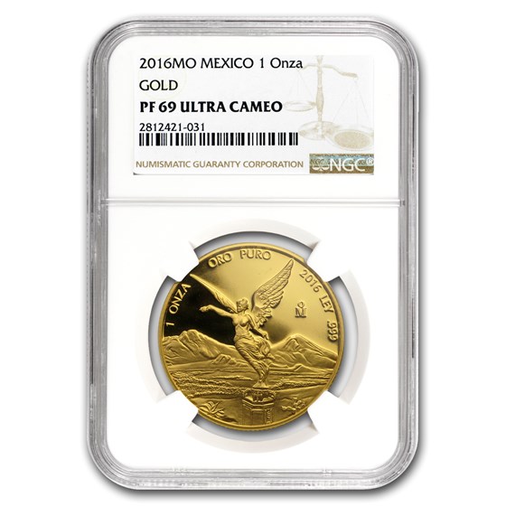 Buy 2016 Mexico 1 oz Gold Libertad PF-69 NGC | APMEX