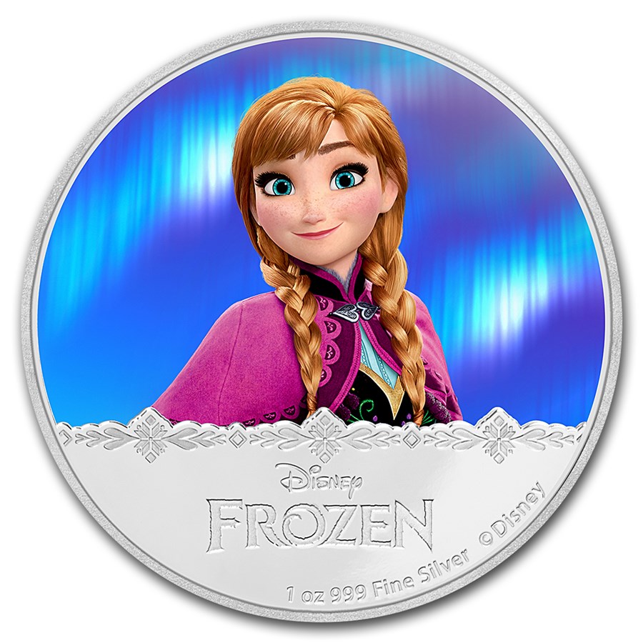 Buy 2016 Niue 1 oz Silver $2 Disney Frozen: Anna (w/Box & COA) | APMEX