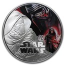 2016 Niue 1 oz Silver $2 Star Wars Kylo Ren (w/Box & COA)