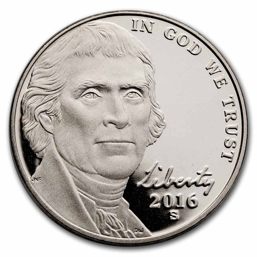 2016-S Jefferson Nickel Gem Proof