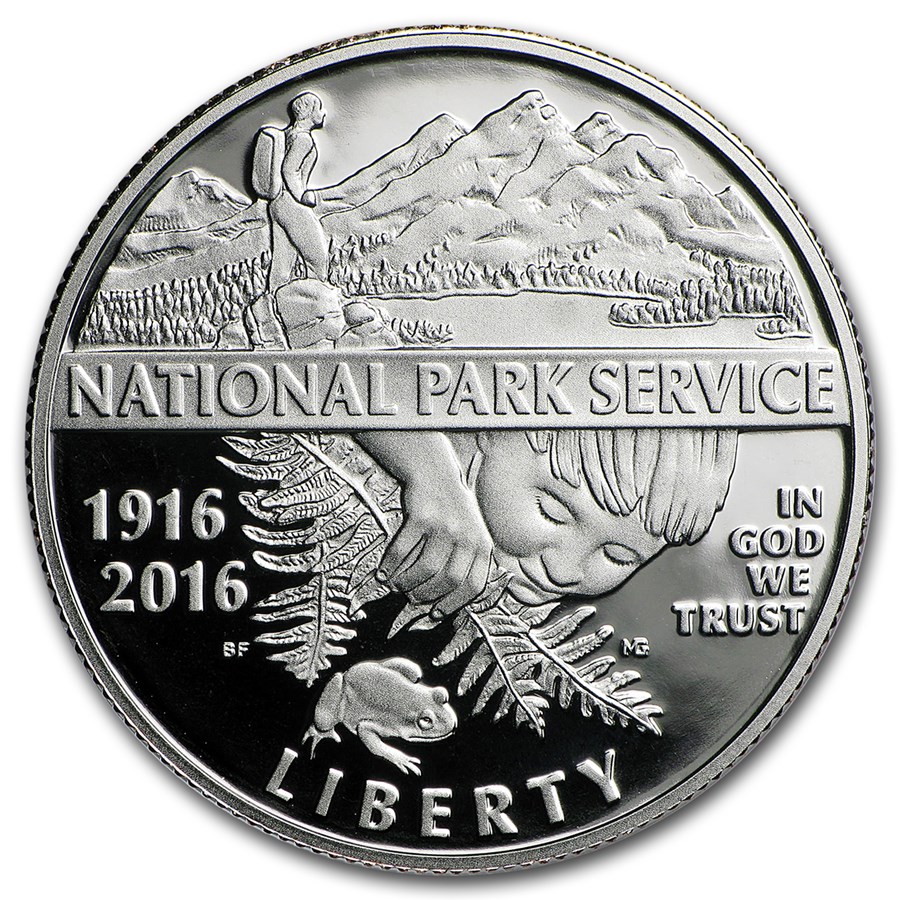 2016-S National Park Service Clad 1/2 Dollar Proof (Box & COA)