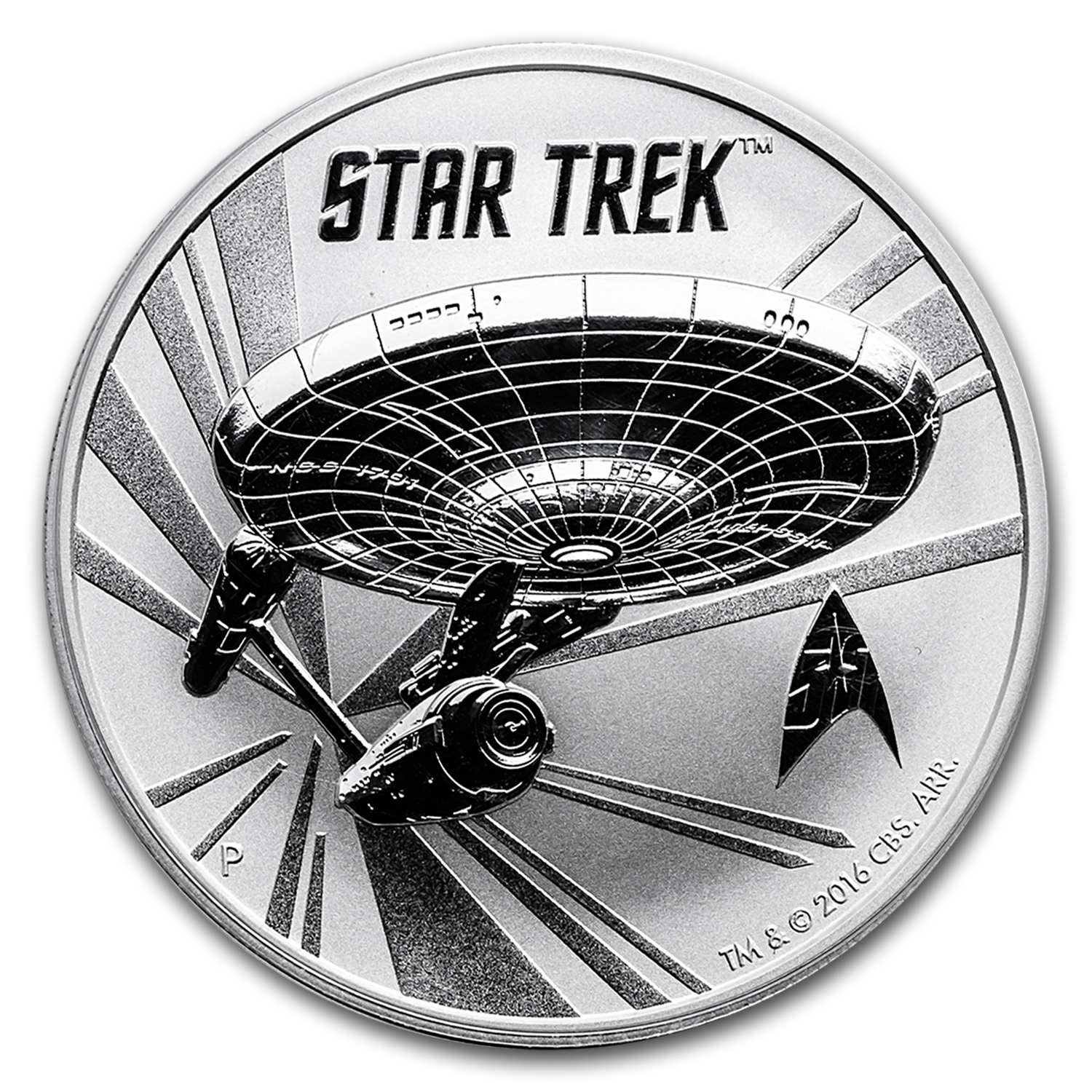 Buy 2016 Tuvalu 1 oz Silver Star Trek: Enterprise BU | APMEX