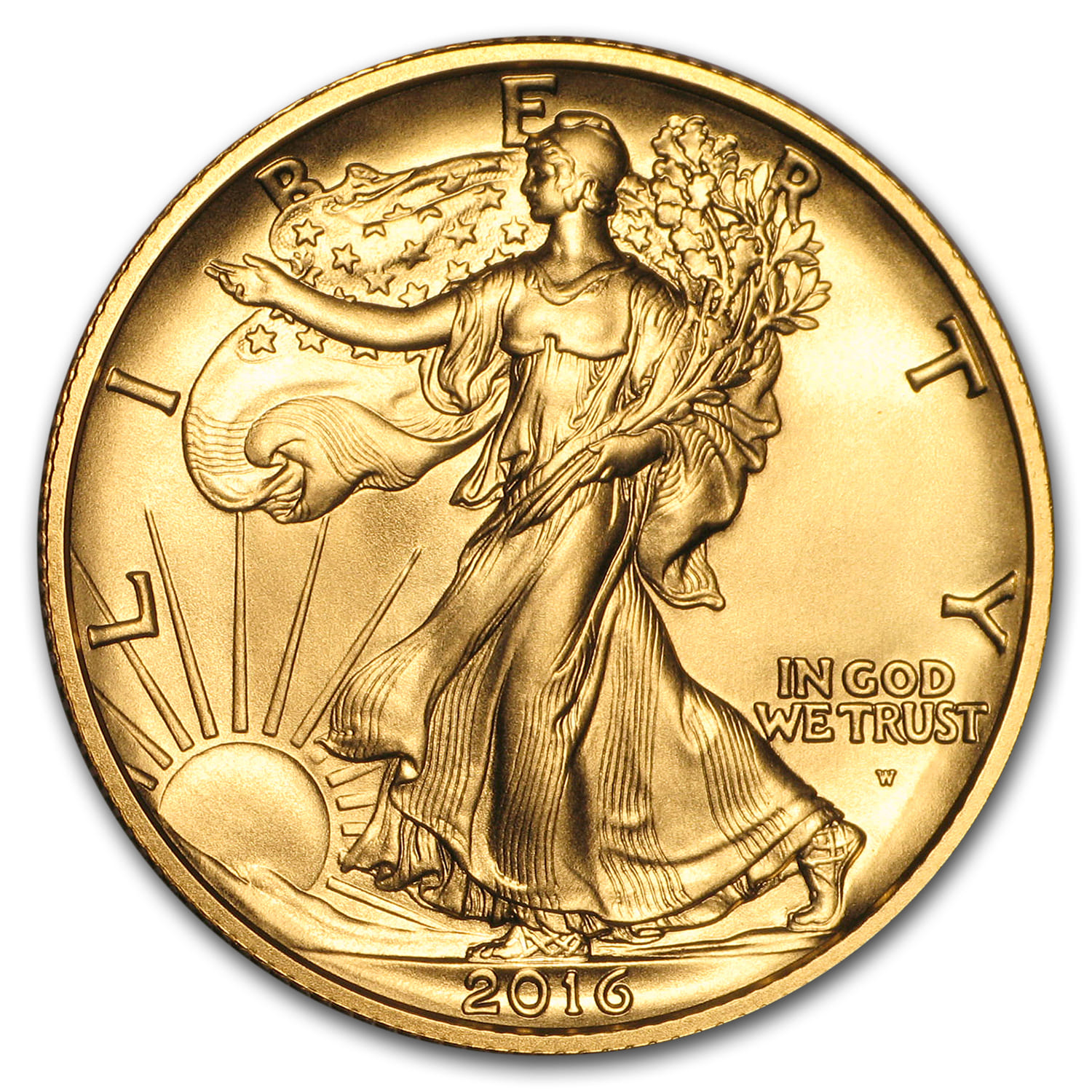 Buy 2016 W 1/4 oz Gold Standing Liberty Quarter | APMEX